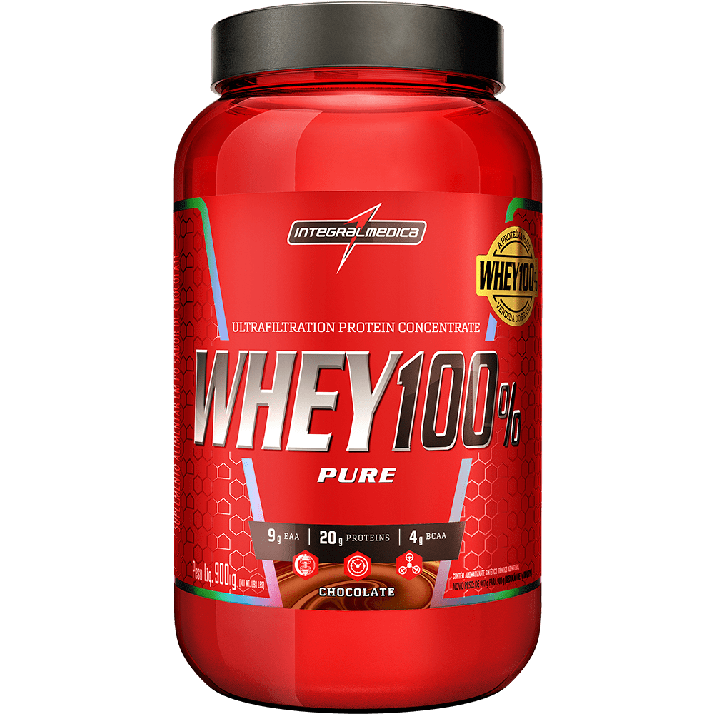 Whey Chocolate Integralmedica Pote 900g 100% Puro