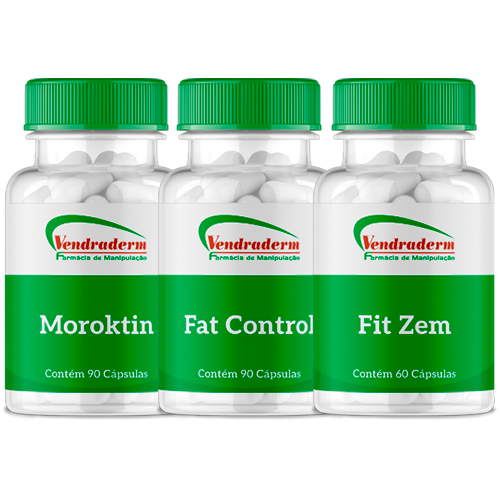 Combo Seca Barriga | Moroktin, Fat Control e Fit Zem