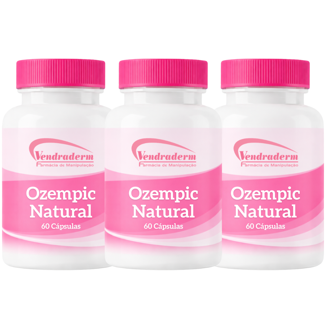 Combo 3 Ozempic Natural 60 cápsulas (cada) - Tratamento emagrecedor natural