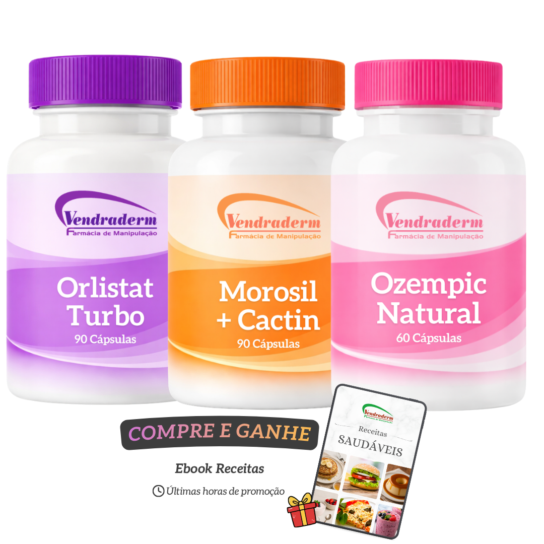 Combo Seca Barriga | Morosil + Cactin + Orlistat Turbo e Ozempic Natural + Brindes