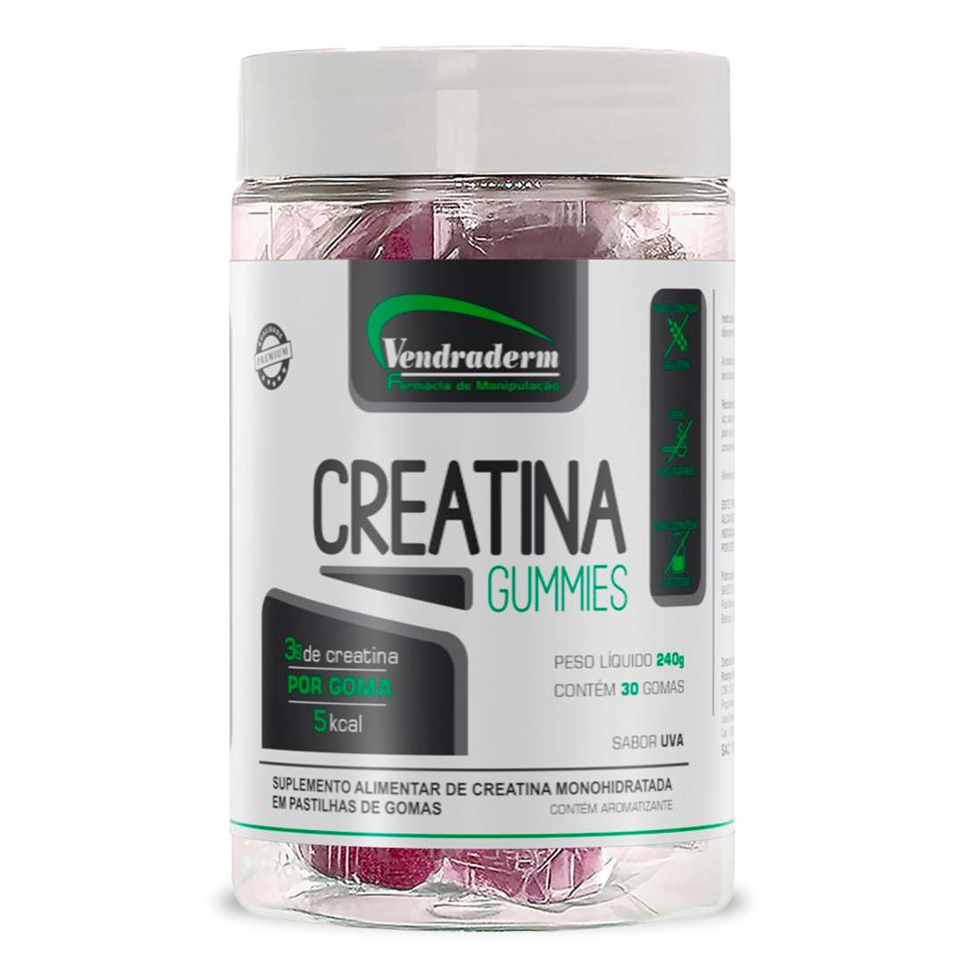 Creatina Gummies Vendraderm – Sabor Uva 🍇