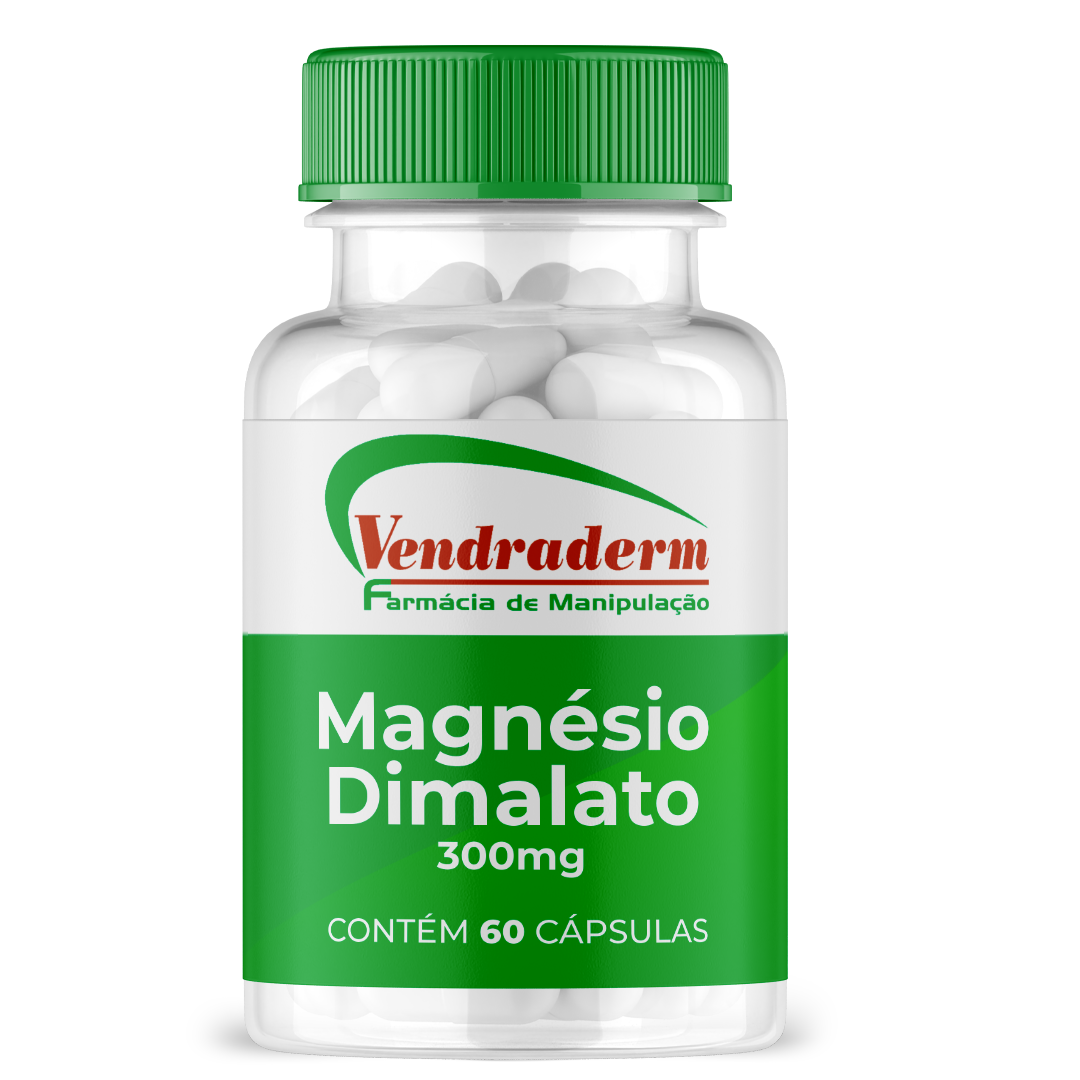 Magnésio Dimalato 300 mg - 60 cápsulas