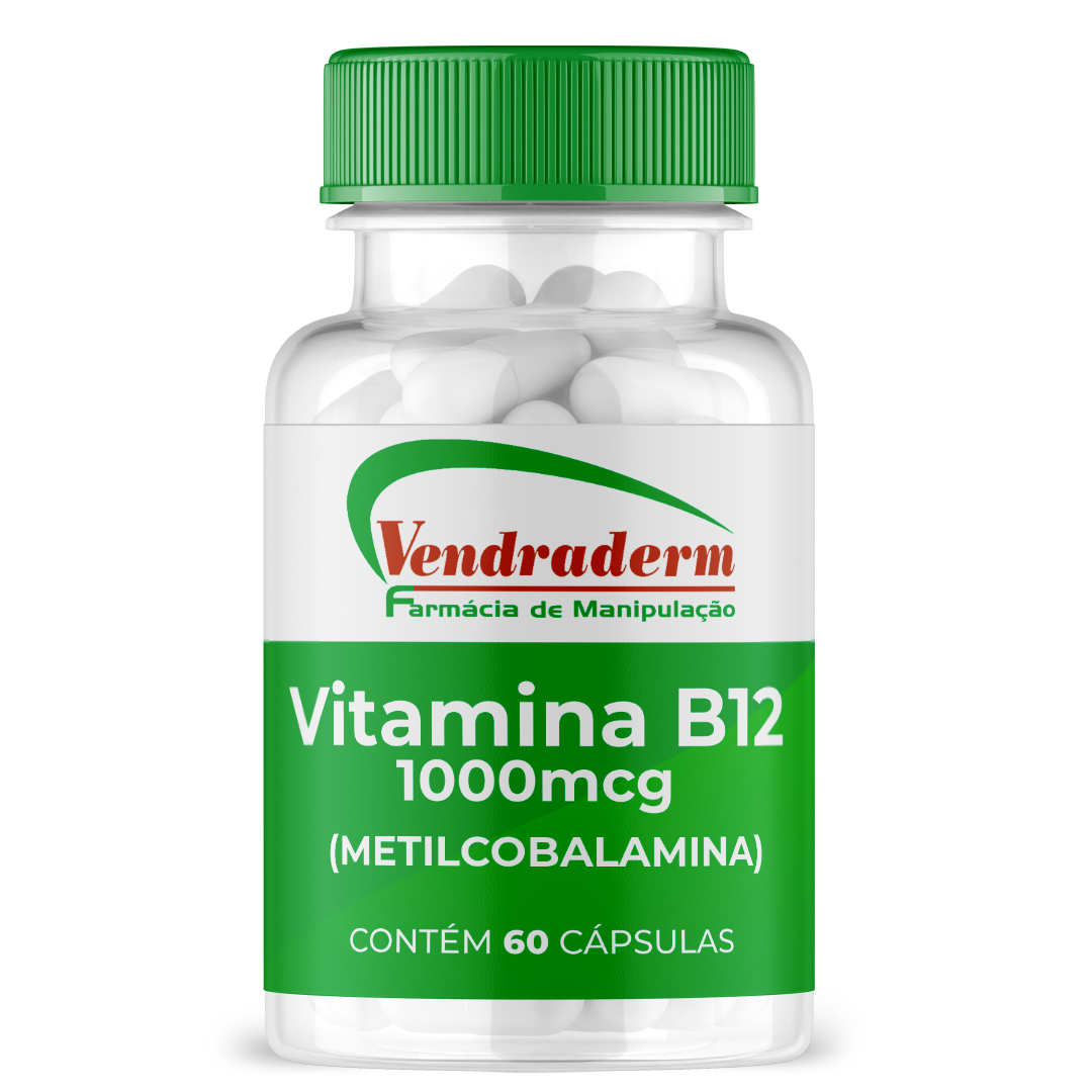 Vitamina B12 (Metilcobalamina) 1000 mcg - 60 Cápsulas