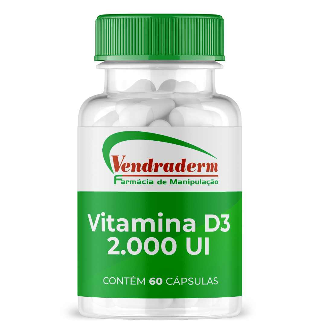 Vitamina D3 2000 UI - 60 Cápsulas