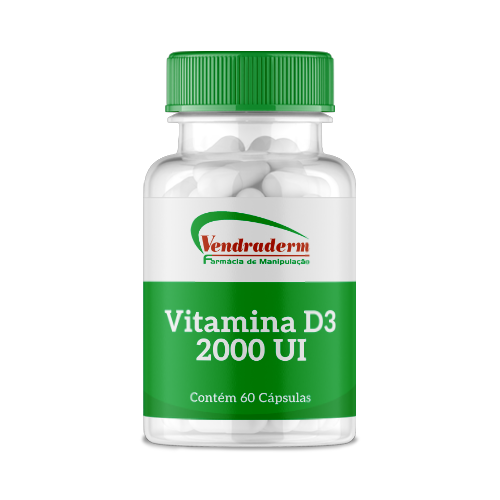 Vitamina D3 2000 UI - 60 Cápsulas