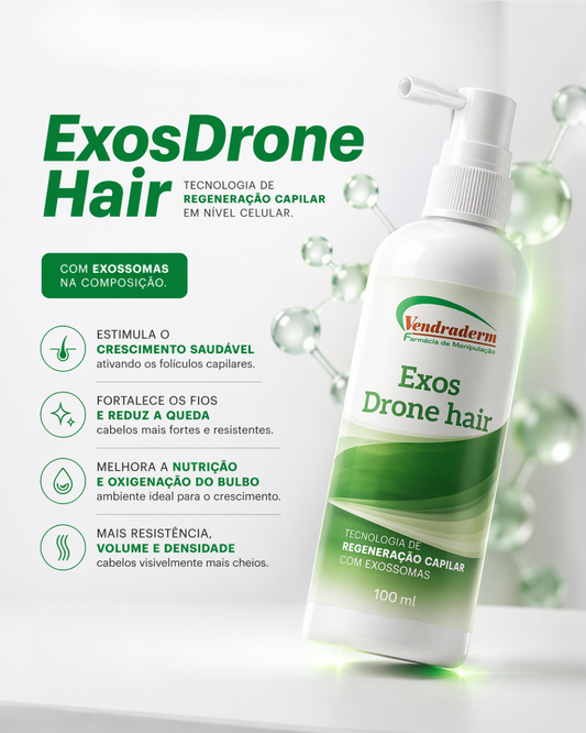 Benefícios do Exos.Drone Hair 5% para os cabelos