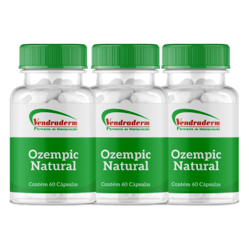 Combo 3 Ozempic Natural 60 cápsulas (cada) - Tratamento emagrecedor natural