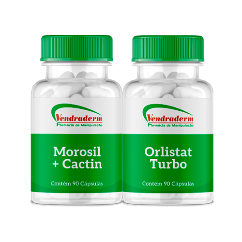 Combo Morosil + Cactin e Orlistat Turbo 90 cápsulas