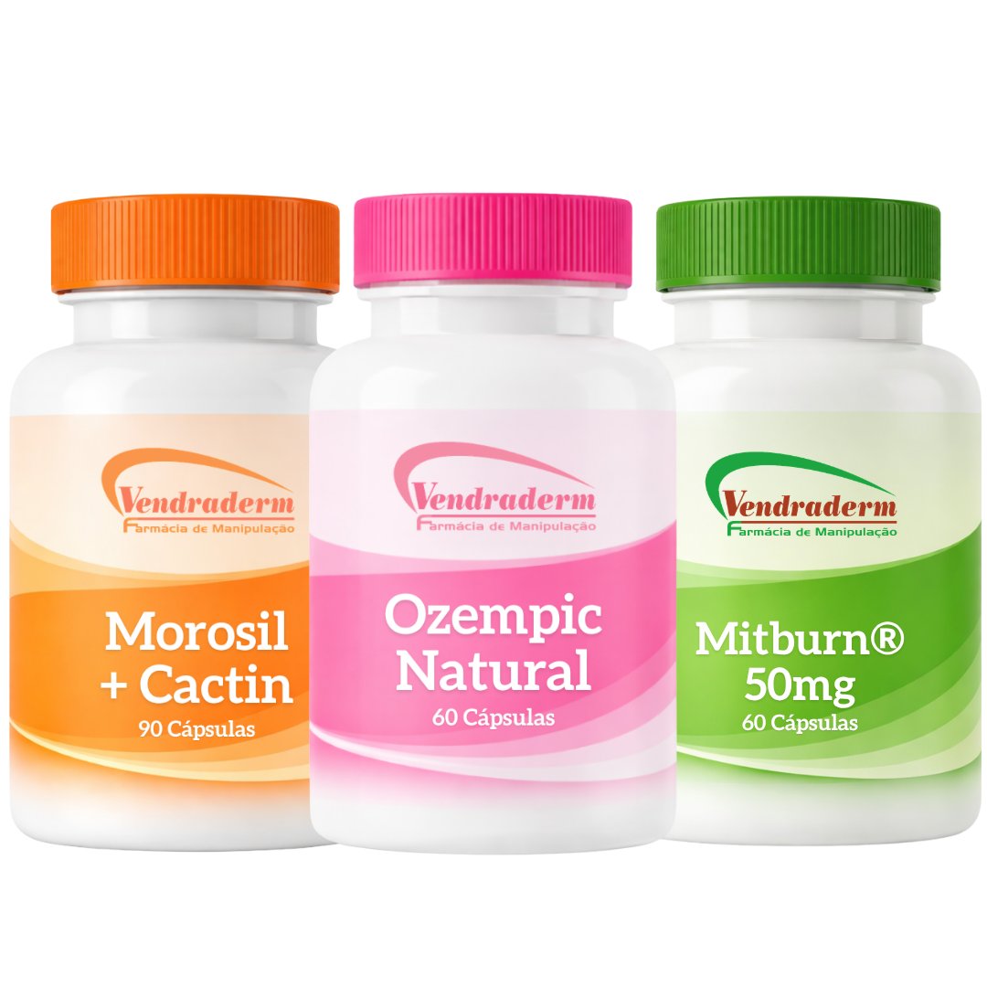 Combo Fome Zero | Mitburn + Ozempic Natural + Morosil Cactin