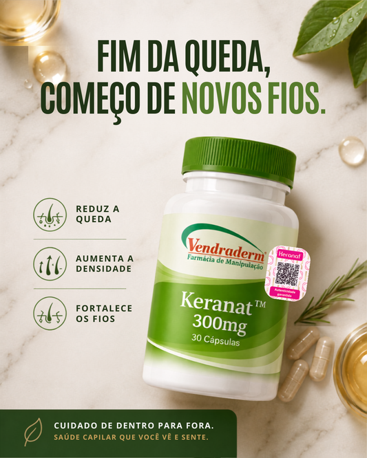 Keranat ™ 300mg 30 Cápsulas | Com selo de autenticidade + 🎁 Brinde