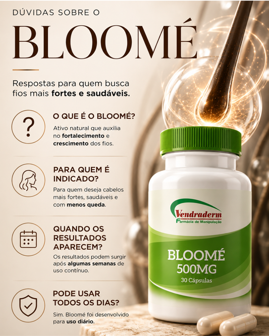 BLOOMÉ 500MG 30 CÁPSULAS VEGETAIS (CABELOS)