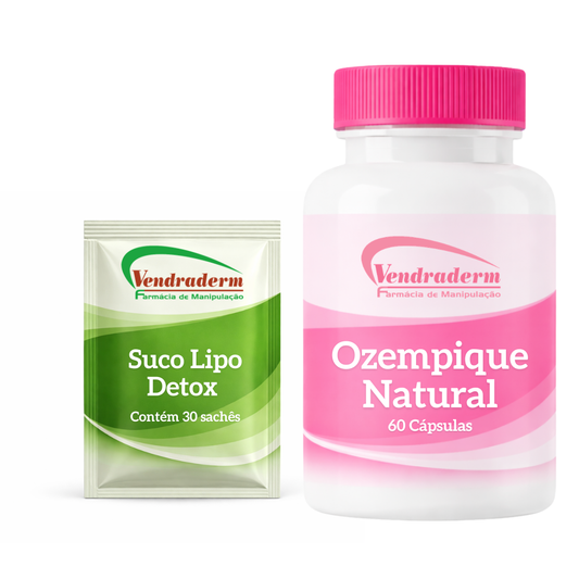 Kit Ozempique Natural + Suco Lipo Detox (morango) + 🎁 Brinde