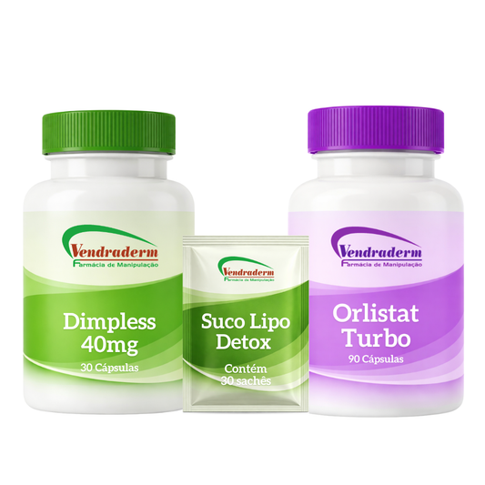 Anti-Cellulite and Definition Combo | Lipo Detox Juice + Dimpless + Orlistat Turbo