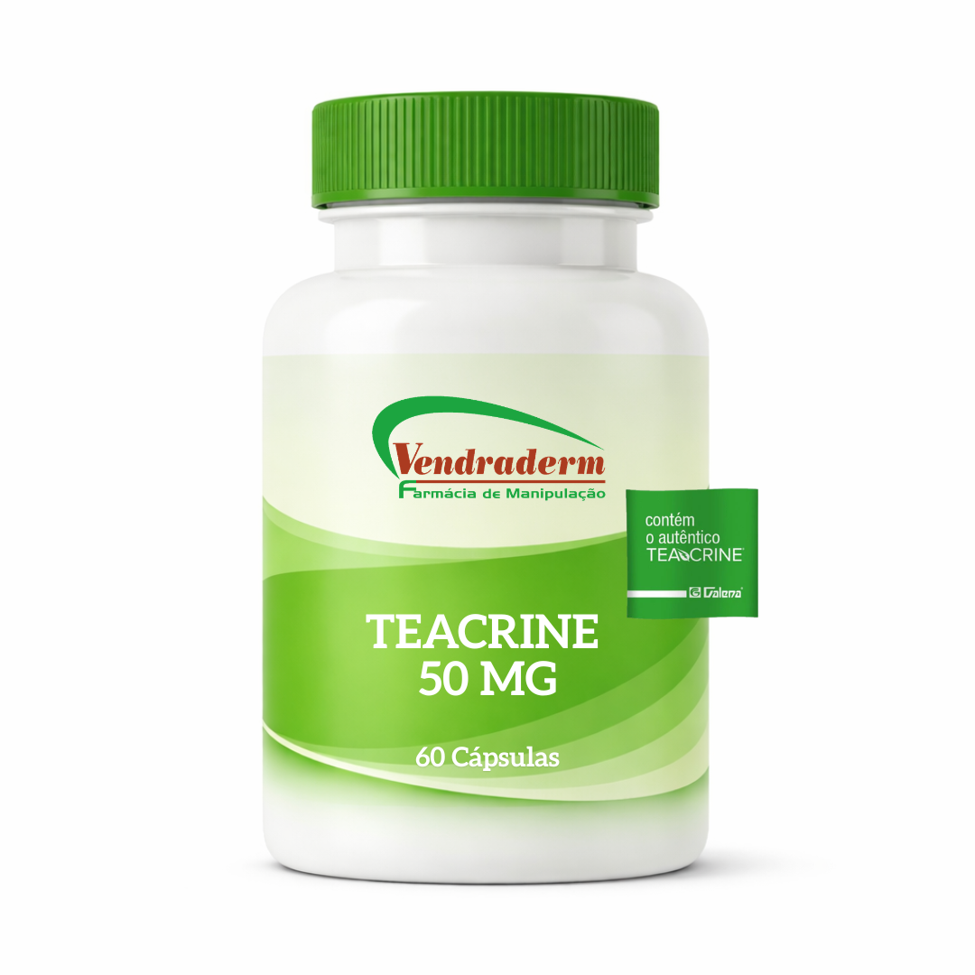 Teacrine 50mg com selo de autencidade | 60 cápsulas