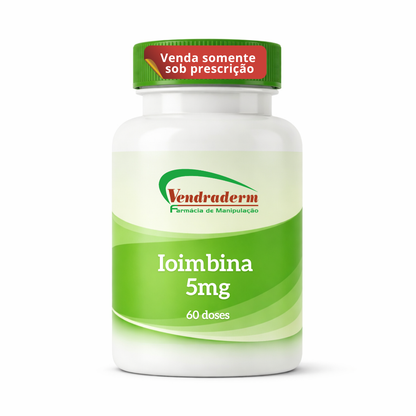 Ioimbina 5 mg com 60 cápsulas Vendraderm