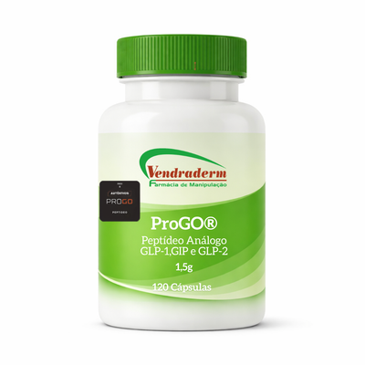 ProGO® – Peptídeo Análogo GLP-1, GIP e GLP-2| 120 Cápsulas - Com Selo de Autenticidade + 🎁 Brinde